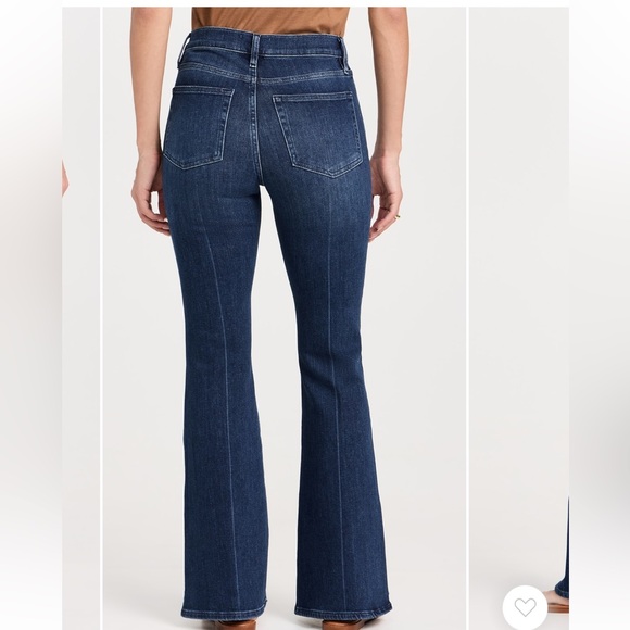 Frame Le Easy Flare high waisted boot leg jeans with split bottom hem πHPπ - Picture 4 of 14
